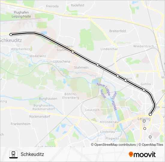 Поезд S3: карта маршрута