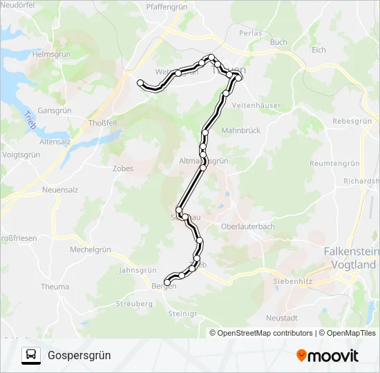 73 Bus Line Map