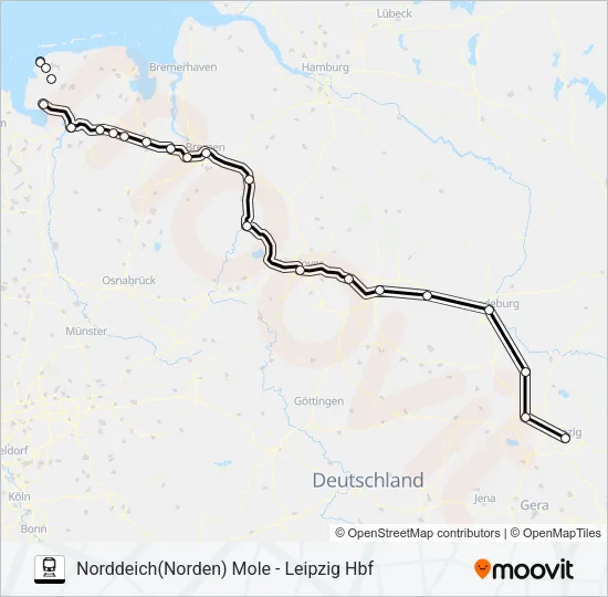 Поезд 56: карта маршрута