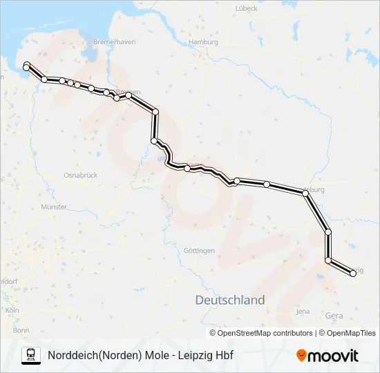 Поезд 56: карта маршрута