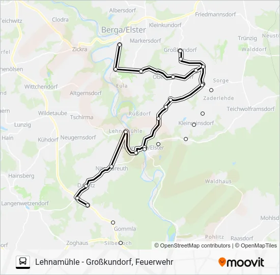 Автобус 21: карта маршрута