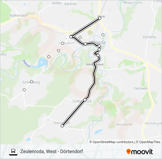 34 Bus Line Map