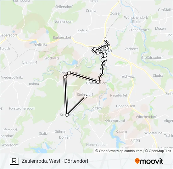 34 Bus Line Map