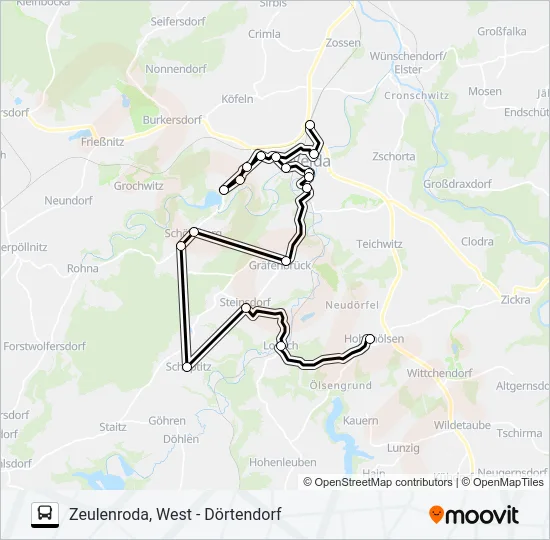34 Bus Line Map