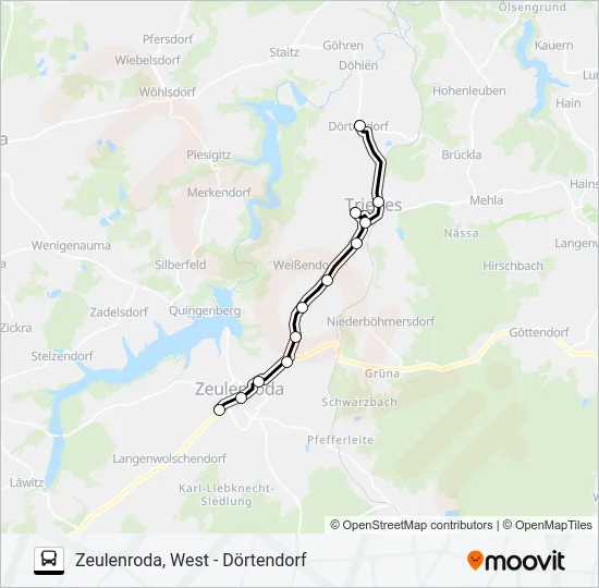 34 Bus Line Map