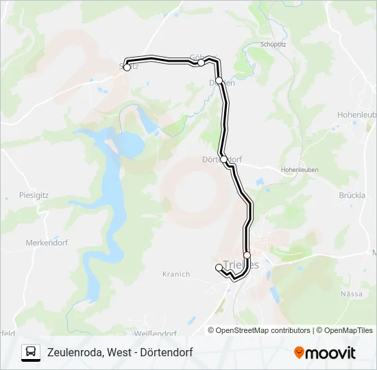 34 Bus Line Map
