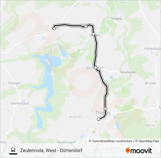 34 Bus Line Map