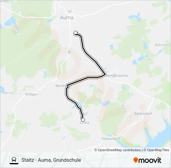45 Bus Line Map