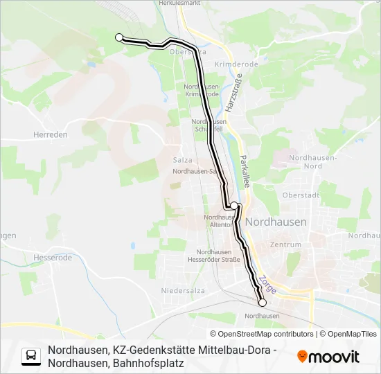 Автобус G: карта маршрута