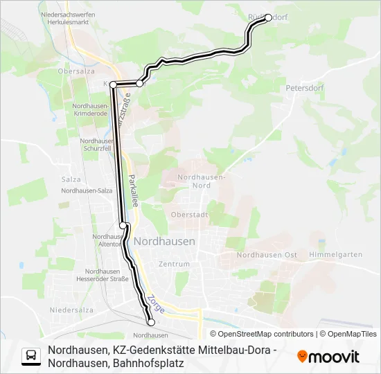 Автобус G: карта маршрута