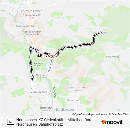 Автобус G: карта маршрута