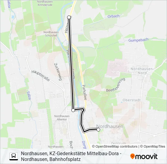 G Bus Line Map