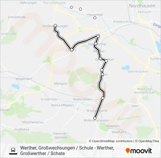 Автобус 261: карта маршрута
