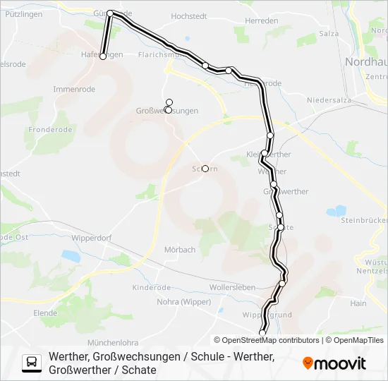 Автобус 261: карта маршрута