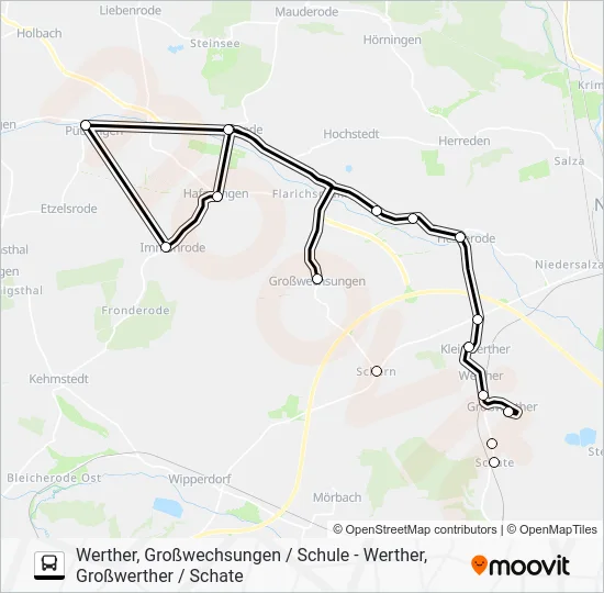 Автобус 261: карта маршрута