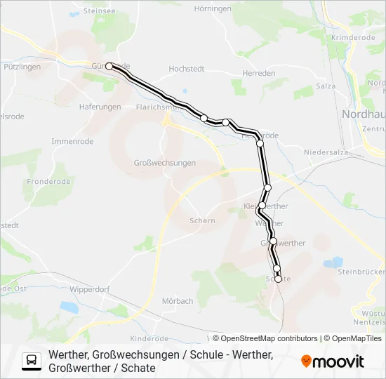 Автобус 261: карта маршрута