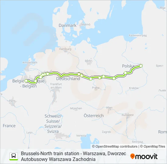 1304D Bus Line Map