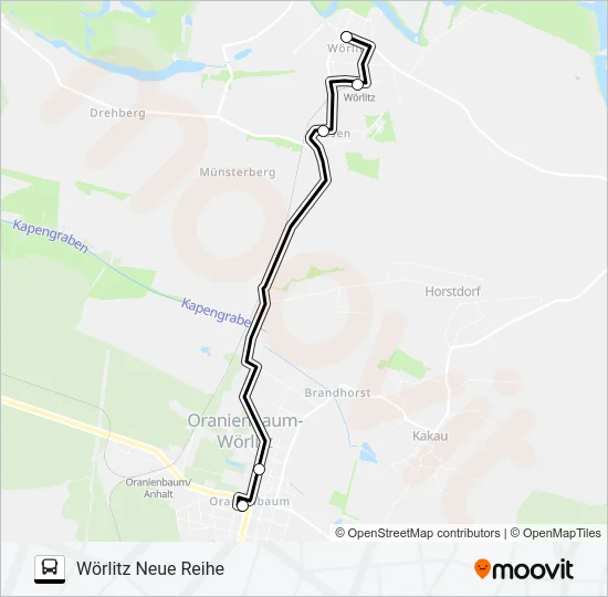 307 Bus Line Map