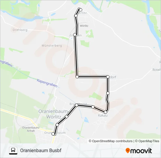 307 Bus Line Map