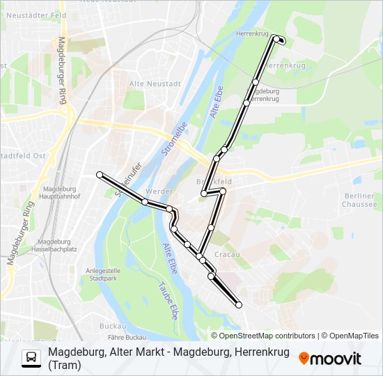Автобус N1: карта маршрута