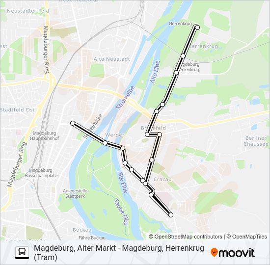 Автобус N1: карта маршрута
