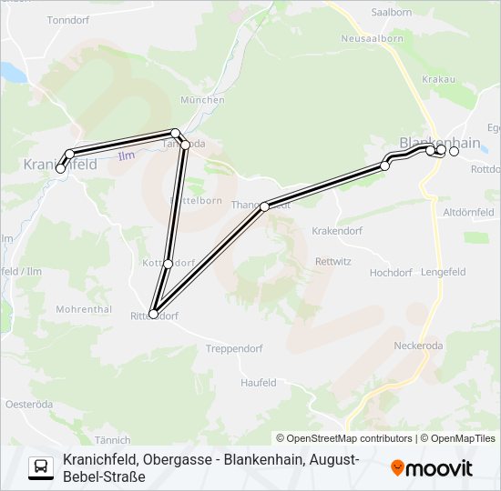 Автобус 236: карта маршрута