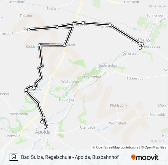 288 Bus Line Map