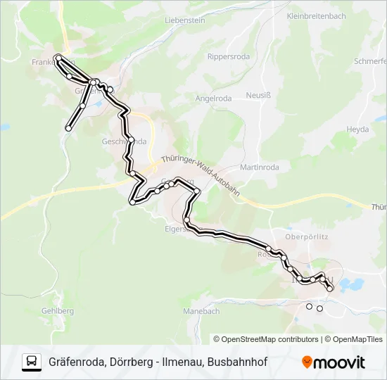 301 Bus Line Map