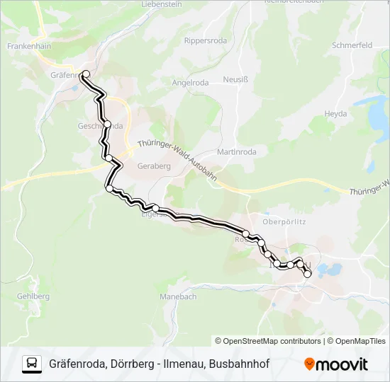 301 Bus Line Map