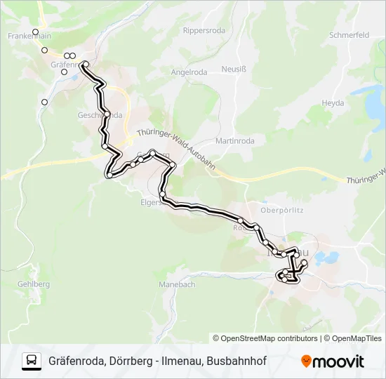 301 Bus Line Map