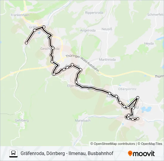 301 Bus Line Map