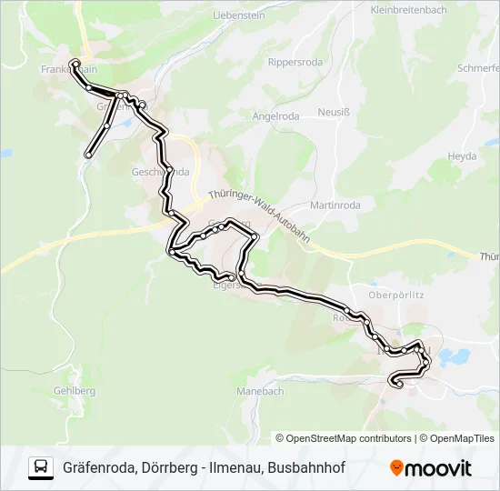 301 Bus Line Map
