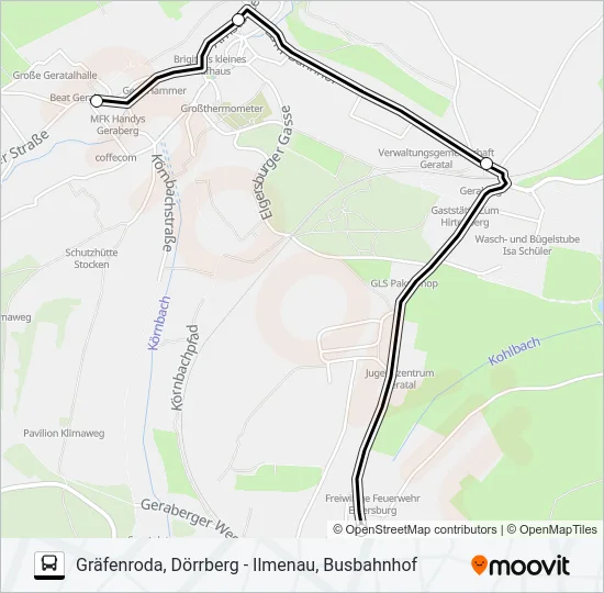 301 Bus Line Map
