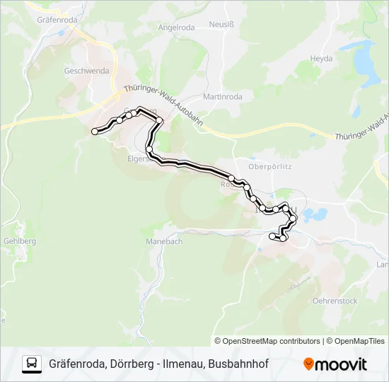 301 Bus Line Map