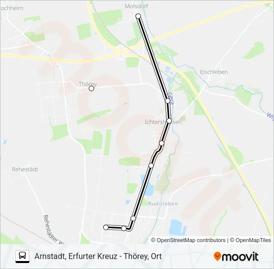 351 Bus Line Map