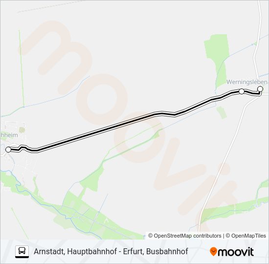 Автобус 357: карта маршрута