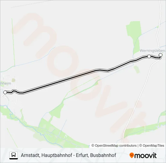 357 Bus Line Map