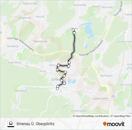 Автобус 364: карта маршрута