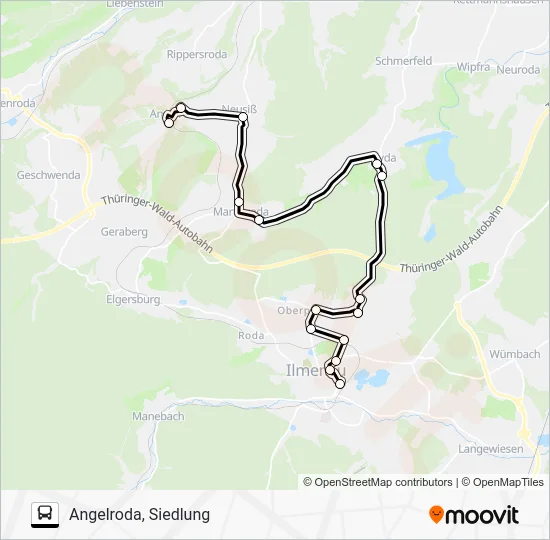 Автобус 364: карта маршрута