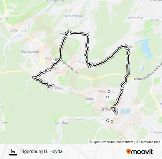 Автобус 364: карта маршрута