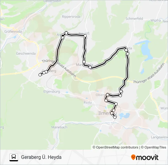 Автобус 364: карта маршрута