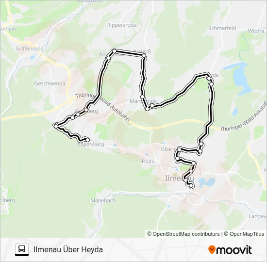 Автобус 364: карта маршрута