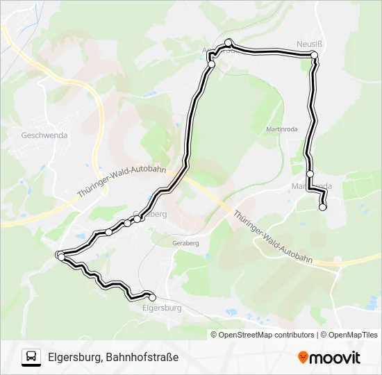 Автобус 364: карта маршрута