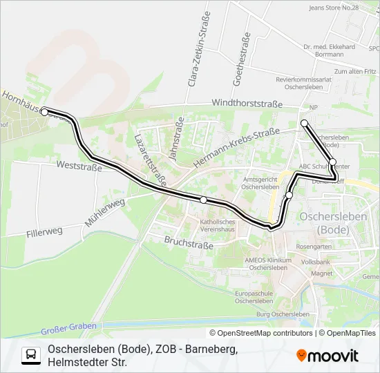 658 Bus Line Map