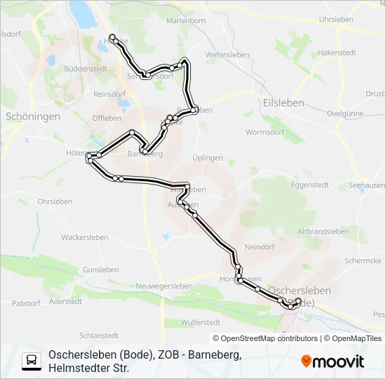 658 Bus Line Map