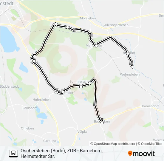 658 Bus Line Map