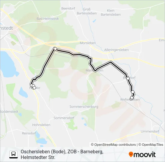 658 Bus Line Map