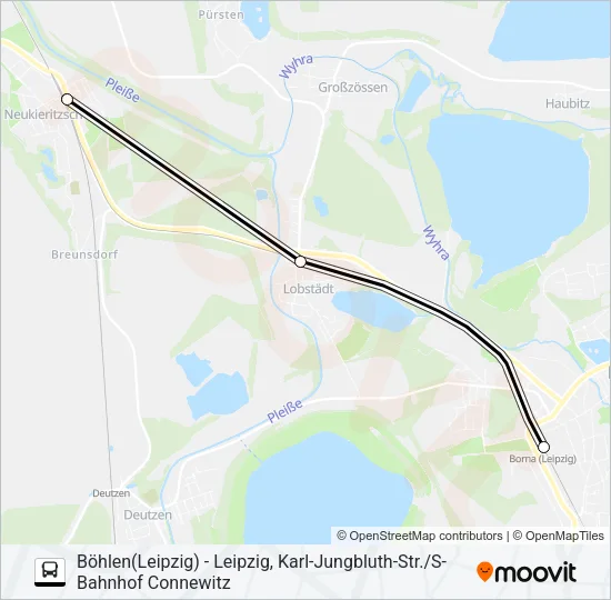 Автобус S6: карта маршрута