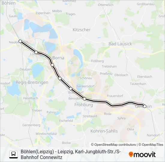 Автобус S6: карта маршрута