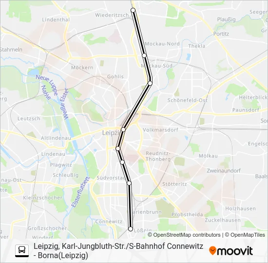 Автобус S6: карта маршрута